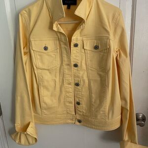 Talbots Women's Bright Yellow Jean Jacket